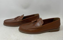 Load image into Gallery viewer, Asos Design Mens Brown Leather Tassel Moc Toe Slip-On Loafer Shoes Size 12