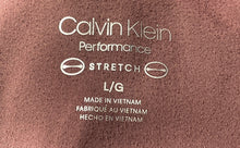 Load image into Gallery viewer, Calvin Klein Performance Womens Brown Stretch Activewear Sports Bra Size Large