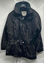 Load image into Gallery viewer, Tyrolia Womens Black Long Sleeve Hooded Snap Front Full-Zip Ski Jacket Size 8