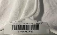 Load image into Gallery viewer, Armani Exchange Mens White Cotton Short Sleeve Collared Polo Shirt Size XL