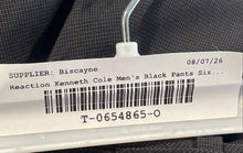 Load image into Gallery viewer, Kenneth Cole Reaction Mens Black Flat Front Pockets Dress Pants Size 34/30