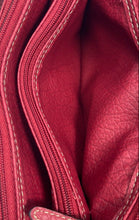 Load image into Gallery viewer, Rosetti Womens Red Leather Inner Pockets Zipper Shoulder Handbag