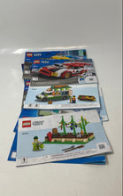 Load image into Gallery viewer, Lot Of 10 Pcs Assorted Lego City Large Print Mixed Instruction Manuals Age 3+