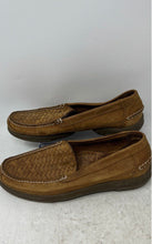 Load image into Gallery viewer, French Shriner Mens Brown Woven Leather Slip-On Loafer Shoes Size 10.5 M