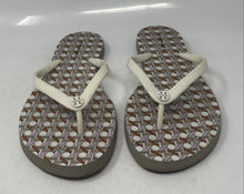 Load image into Gallery viewer, Authentic Tory Burch Womens Chelsea Cream Rubber Flip Flop Sandals Size 8 M