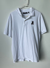 Load image into Gallery viewer, Psycho Bunny Mens White Cotton Short Sleeve Collared Regular Fit Polo Shirt Sz 6