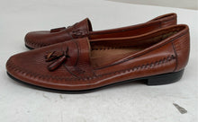 Load image into Gallery viewer, Giorgio Brutini Mens Brown Leather Slip-On Loafer Shoes Size 11