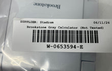 Load image into Gallery viewer, Brookstone Gray Office Equipment Flip Calculator With World Clock Not Tested