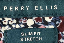 Load image into Gallery viewer, Perry Ellis Mens Multicolor Floral Slim Fit Stretch Button-Up Shirt Size Large