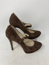 Load image into Gallery viewer, Michael Kors Womens Brown Almond Toe Stiletto Mary Jane Heels Size 9.5M