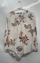 Load image into Gallery viewer, Old Navy Womens Multicolor Floral Cotton Long Sleeve Tunic Blouse Top Size XS
