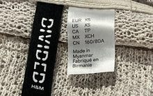 Load image into Gallery viewer, Divided By H&M Womens Beige Knitted Long Sleeve Round Neck Blouse Top Size XS