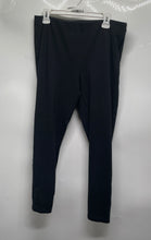 Load image into Gallery viewer, Ann Taylor Womens Black Flat Front Elastic Waist Side-Zip Ankle Leggings Size 14