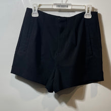 Load image into Gallery viewer, A New Day Womens Black Stretch Flat Front Slash Pockets Chino Shorts Size 6