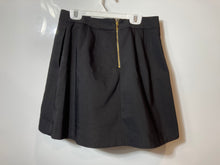 Load image into Gallery viewer, Express Womens Black Flat Front High Waisted Back Zip Pockets Mini Skirt Size 8