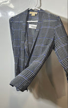 Load image into Gallery viewer, Michael Kors Womens Multicolor Plaid Long Sleeve Regular Fit Blazer Size P/S