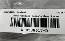 Load image into Gallery viewer, Juicy Couture Womens Gray Pebbled Leather Inner Pockets Zip Top Crossbody Bag