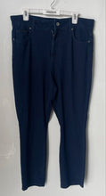 Load image into Gallery viewer, DKNY Womens Blue Denim Dark Wash Button Front Belt Loops Straight Jeans Size 14