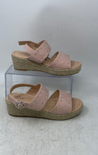 Load image into Gallery viewer, Marc Fisher Kids Marren Pink Glitter Wedge Heel Espadrille Sandals Size 4/2.5
