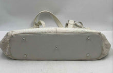 Load image into Gallery viewer, Authentic Brighton Womens White Double Handle Shoulder Handbag Stained/Damaged