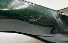 Load image into Gallery viewer, Authentic Escada Womens Green Patent Leather Studded Pump Heels Sz 7.5B Damaged