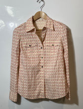 Load image into Gallery viewer, Authentic Tory Burch Womens Multicolor Printed Long Sleeve Button-Up Shirt Sz 4
