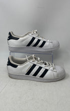 Load image into Gallery viewer, Adidas Womens Superstar C77153 White Black Lace-Up Sneaker Shoes Size 8
