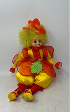 Load image into Gallery viewer, Curly Hair Soft Body Plush Baby Doll For Girls Yellow Red Flower Costume