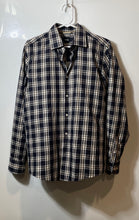 Load image into Gallery viewer, Hugo Boss Mens Multicolor Plaid Casual Fit Stretch Dress Shirt Size S 15/38