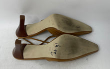 Load image into Gallery viewer, Unisa Womens Brown Square Toe Block Slingback Heels Size 8.5B