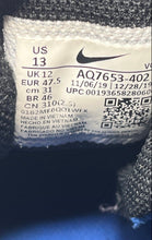 Load image into Gallery viewer, Nike Mens Alpha Menace 2 Shark AQ7653-402 Blue Lace-Up Football Cleats Size 13