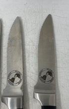 Load image into Gallery viewer, Set Of 4 Pcs Global Asset Management Silver-Tone Engraved Steak Knives