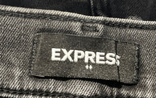 Load image into Gallery viewer, Express Womens Black Button Front Belt Loops High-Rise Skinny Jeans Size 2R