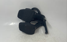 Load image into Gallery viewer, DKNY Womens Ralia Black Leather Slip-On Open Toe Block Platform Heels Sz 5 1/2M