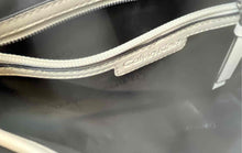 Load image into Gallery viewer, Calvin Klein Womens White Pebbled Faux Leather Inner Pocket Zip Top Shoulder Bag