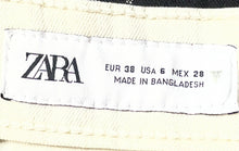 Load image into Gallery viewer, Zara Womens Beige Denim Light Wash Pockets Regular Fit Skinny Leg Jeans Size 6