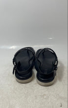Load image into Gallery viewer, Michael Kors Womens Black White Monogram Open Toe Flat Thong Sandals Size 7