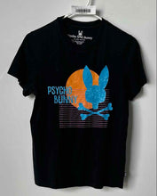 Load image into Gallery viewer, Psycho Bunny Mens Black Short Sleeve Crew Neck Graphic Pullover T-Shirt Size 2