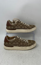 Load image into Gallery viewer, Coach Womens Clip Low Top G4967 Brown Signature Lace-Up Sneakers Shoes Size 5B