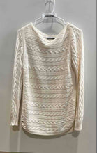 Load image into Gallery viewer, Lauren Ralph Lauren Womens Beige Cable-Knit Boat Neck Pullover Sweater Size M