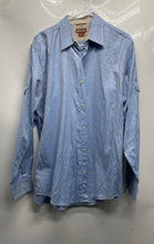 Load image into Gallery viewer, Michael Kors Mens Light Blue Long Sleeve Collared Button-Up Shirt Size L