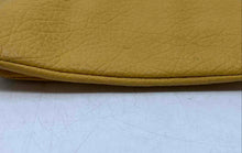 Load image into Gallery viewer, Nine West Womens Yellow Pebbled Faux Leather Chain Strap Flap Crossbody Bag
