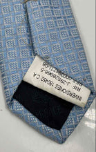 Load image into Gallery viewer, Versace Mens Blue Printed Keeper Loop Adjustable Pointed Tie