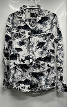 Load image into Gallery viewer, Armani Exchange Mens Black And White Long Sleeve Button-Up Shirt Size S Regular
