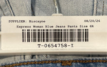 Load image into Gallery viewer, Express Womens Blue Denim Pockets Stretch Straight Leg Ankle Jeans Size 6R