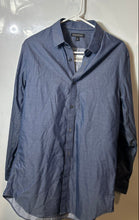 Load image into Gallery viewer, Banana Republic Mens Blue Long Sleeve Tailored Slim Fit Button-Up Shirt Size M