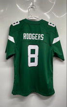 Load image into Gallery viewer, Nike Womens Green New York Jets Aaron Rodgers #8 Football-NFL Jersey Size L