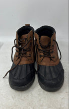 Load image into Gallery viewer, Levi's Kids Norway 2.0 Black Brown Lace-Up Ankle Duck Snow Boots Size 1
