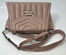Load image into Gallery viewer, Michael Kors Womens Whitney Beige Leather Detachable Strap Quilted Satchel Bag