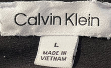 Load image into Gallery viewer, Calvin Klein Womens Black V-Neck Short Sleeve Pullover Blouse Top Size Large